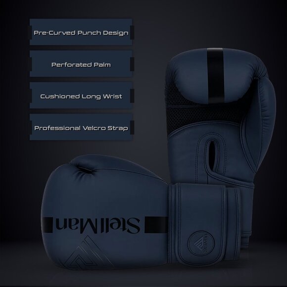 Stellman Boxing Gloves  High Quality Mens Leather Gloves Workouts Contender 2.0 - Picture 5 of 6